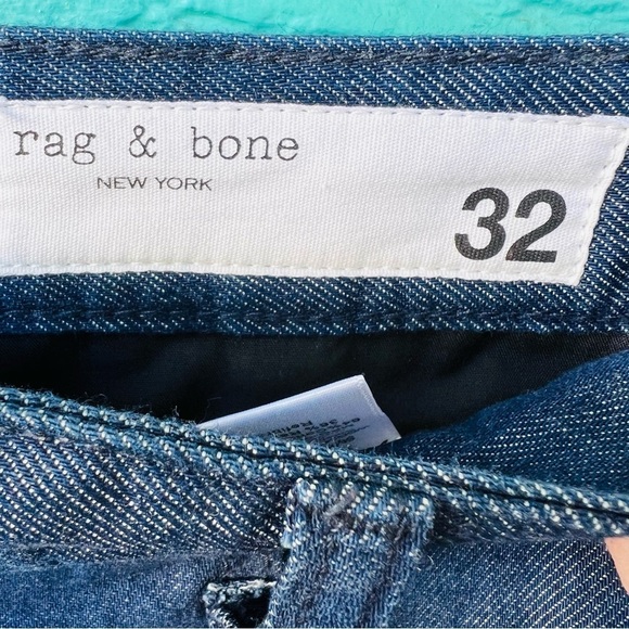 RAG AND BONE CHAMBRAY CASSIDY WIDE LEG TROUSER HIGH WAIST CARGO JEANS SIZE 32 - Picture 11 of 14